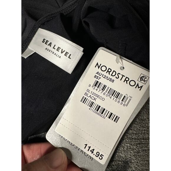 Sea Level Australia Nordstrom Eco Essentials Cross Front One-Piece Suit Sz 8 NWT - Picture 6 of 13